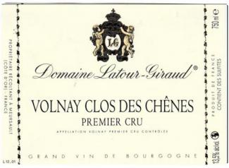 Latour-Giraud Volnay Clos des Chenes 1er Cru 